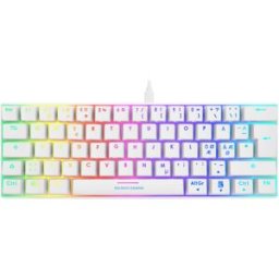 Deltaco Gaming Compact Rgb Mekaniskt Tangentbord White Line [Content Red]