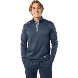 Bauer Team Fleece 1/2 Zip Senior, NAVY, XXL