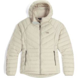 Outdoor Research Women's Transcendent Down Hoodie Oyster L