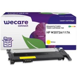 Toner WECARE HP W2072A 117A 1K gul