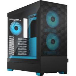 Fractal Design Pop Air Rgb Tg - Svart/cyan