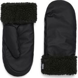 Rains Puffer Fleece Mittens Black Medium/Large