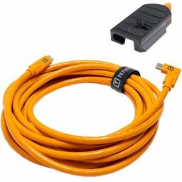 Tether Tools TetherGuard Leverlock, kabel låsplatta med vinklad USB-C kabel - 4,6m