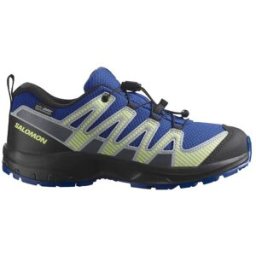 Salomon XA Pro V8 Waterproof Junior, 33, Nautical Blue/Black/Sharp Green