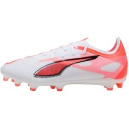 Ultra Match FG/AG Herr, 41, PUMA White-PUMA Black-Glowing Red