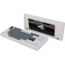Meletrix Paper80 - E-White & Pvd Mirror Gunmetal Grey (Wk, Pc Plate)