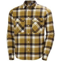 Helly Hansen Lokka Organic Flannel Shirt Herr, M, 787 LYNX BOX STRIPE PLAID
