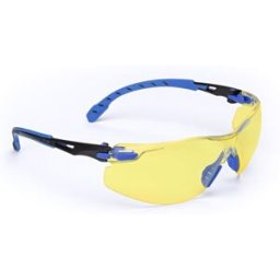 3M Skyddsglasögon Solus 1000, gul lins med reptålig anti-fog-beläggning & blå/svart