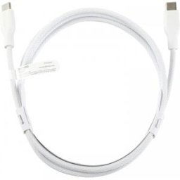 Deltaco 60w Usb-C Till Usb-C Laddningskabel - Vit - 2 M