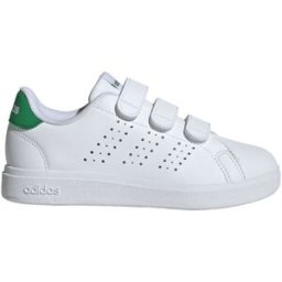 adidas Advantage Base 2.0 Junior, 34, FTWWHT/FTWWHT/GREEN