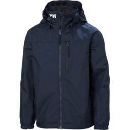 Helly Hansen Crew Hooded Jacket Junior, 128, 597 NAVY