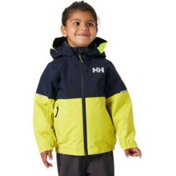 Helly Hansen Sogn Waterproof Jacket Junior, 116, CYBER LIME
