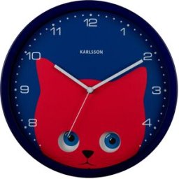 Karlsson Peekaboo Cat väggklocka KA5997DB