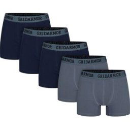 Gridarmor Men's Steine 5p Cotton Boxers 2.0 Multi Color XL