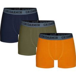 Gridarmor Men's Steine 3p Cotton Boxers 2.0 Multi Color M
