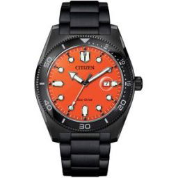 Citizen Marine Eco-Drive 3 Hands Black PVD AW1765-88X