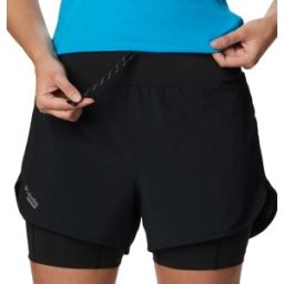 Columbia Women's Endless Trail 2n1 Short Black XS 3