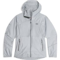 Outdoor Research Women's Helium Rain Jacket Titanium L