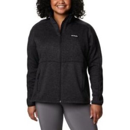 Columbia Women's Sweater Weather Full Zip Black Heather XS