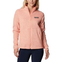 Columbia Women's Sweater Weather Full Zip Summer Peach, Heather S