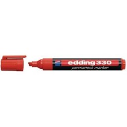 MÃ¤rkpenna Edding 330 RÃ¶d, sned, 1-5mm, 10st 10st