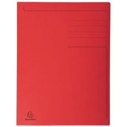 Mapp EXACOMPTA 3-kl kartong 280g A4 rÃ¶d