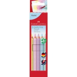FÃ¤rgpenna FABER Jumbo Grip pastel 5/fp