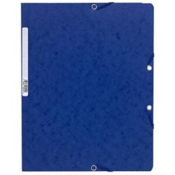 Gummibandsmapp u.kl. EXACOMPTA A4 blÃ¥