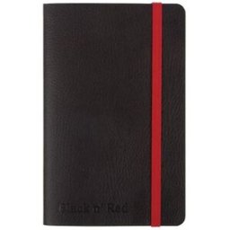 Anteckningsbok OXFORD Black nÂ´Red A6, soft, linjerat