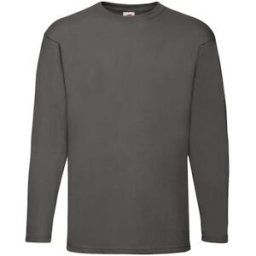 T-shirt LÃ¥ngÃ¤rmad FRUIT antracitgrÃ¥ XL