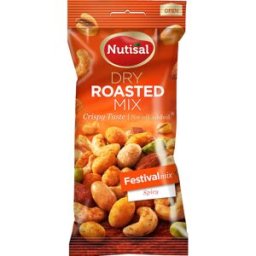 NÃ¶tter Festival Spicy mix, saltade, 60g 14st