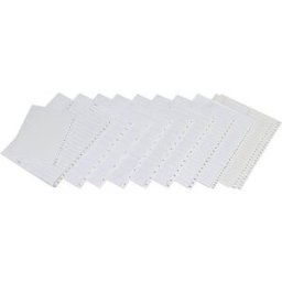 PÃ¤rmregister Plast A4+ A-Ã Vit, 225x240x297mm, 10st 10st