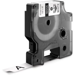 DYMO Rhino Industriell Tejp FÃ¤rgad Vinyl 12mm x 5.5m svart p