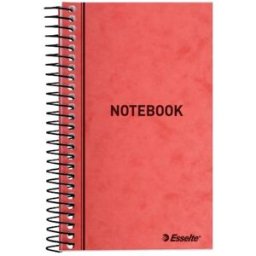 Spiralblock ESSELTE linj 76x127mm rÃ¶d