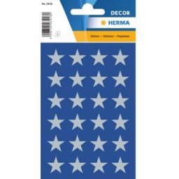 Herma stickers Decor stjÃ¤rna silver (3) 10st