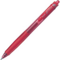 Gelkulpenna PILOT G-Knock Medium RÃ¶d, 0.7mm, 10st 10st