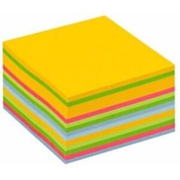 Notes POST-IT kub 76x76mm sort. fÃ¤rger