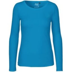 T-shirt LÃ O81050 GOTS dam blÃ¥ L