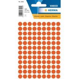 Herma etikett manuelll Ã¸8 rÃ¶d (540) 10st