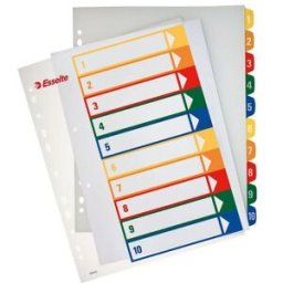 PÃ¤rmregister Plast ESSELTE Projektindex A4+ 1-10