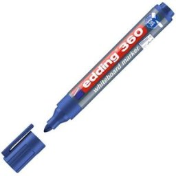 Whiteboardpenna EDDING 360 BlÃ¥, torksÃ¤ker, konisk, 10st 10st