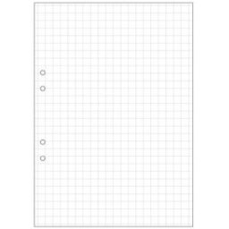 LÃ¶sblad A4, hÃ¥lat, rutat stort, 500/fp
