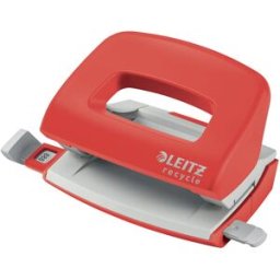 Leitz Recycle Hålslag 2h/10ark EU röd