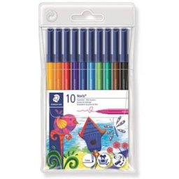 Fiberpenna STAEDTLER 10 fÃ¤rger