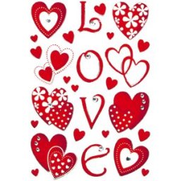 Herma stickers Magic hjÃ¤rtan love (1) 10st