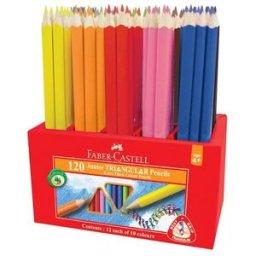 FÃ¤rgp. FABER Triangular 12 x 10 fÃ¤rger