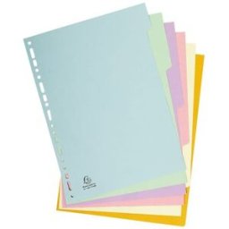PÃ¤rmregister EXACOMPTA Papper Forever A4, 6 flikar