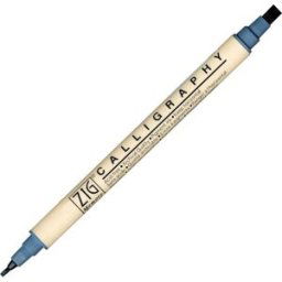 ZIG MS Calligraphy 2/5mm grÃ¥ 6st