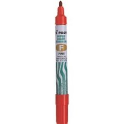 MÃ¤rkpenna PILOT Super Color F rÃ¶d 12st