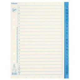 PÃ¤rmregister JOPA Papper A5 A-Ã, blÃ¥ flik, 10st 10st